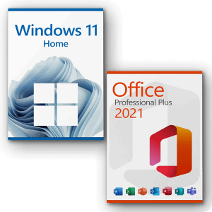 Microsoft Windows 10 Home + Microsoft Office 2021 Professional