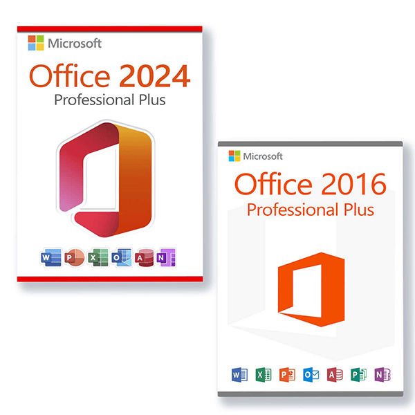 Microsoft Office 2024 Professional Plus + Microsoft Office 2016 Professional Plus Licence pour 3 PC