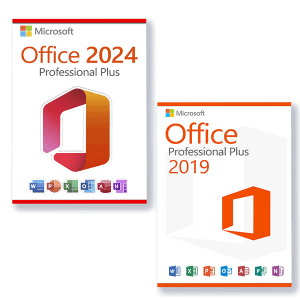 Microsoft Office 2024 Professional Plus + Microsoft Office 2019 Professional Plus Licence pour 3 PC