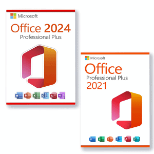 Microsoft Office 2024 Professional Plus + Microsoft Office 2021 Professional Plus Licence pour 3 PC