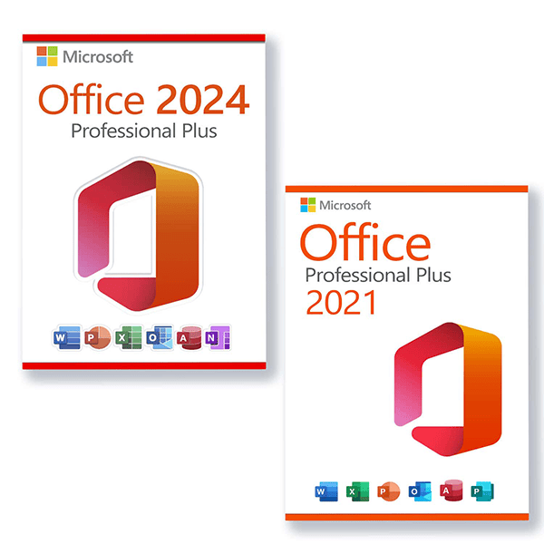 Microsoft Office 2024 Professional Plus + Microsoft Office 2021 Professional Plus Licence pour 3 PC