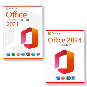Microsoft Office 2024 Standard + Microsoft Office 2021 Professional Plus Licence pour 3 PC
